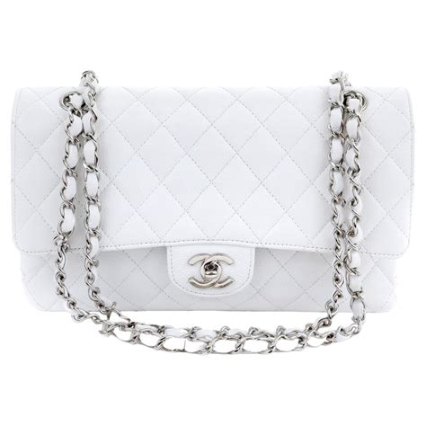 chanel caviar bag silver|Handbags & Bags .